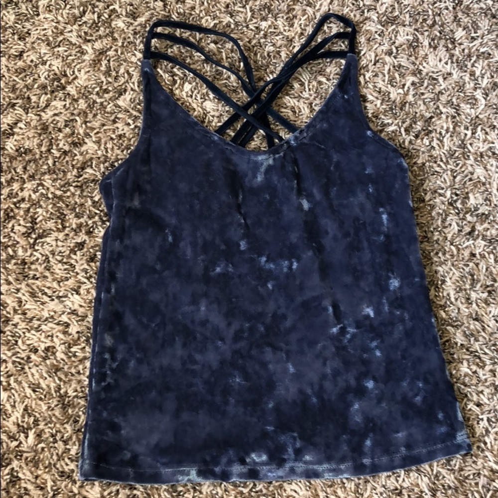 Crushed Velvet Tank Top